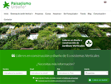 Tablet Screenshot of paisajismourbano.com